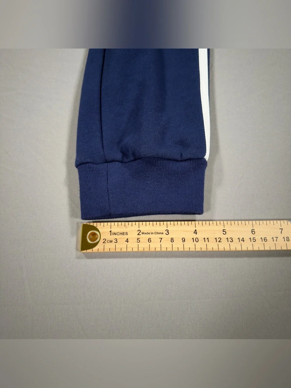 Adidas Youth M Medium Trefoil Pants Navy Blue White Stripe Joggers Tracksuit NWT